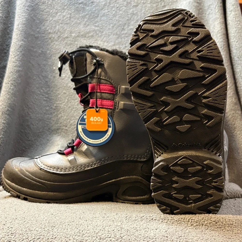 Columbia Kids Boots Black and Pink - Picture 2 of 4